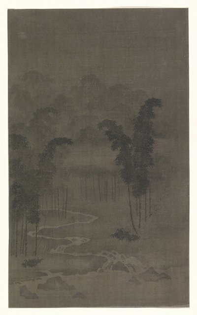 Bambusowy las nocą autorstwa Tan Zhirui (attributed to)