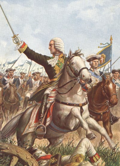 Karol Emmanuel III w bitwie pod Guastalla w 1734 r. autorstwa Tancredi Scarpelli