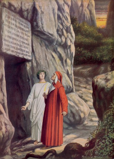 Ilustracja do Boskiej Komedii Dantego autorstwa Tancredi Scarpelli