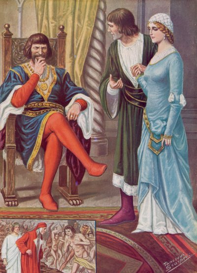 Ilustracja do Boskiej Komedii Dantego autorstwa Tancredi Scarpelli