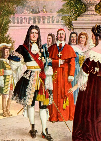 Ludwik XIV Francji i jego dwór autorstwa Tancredi Scarpelli