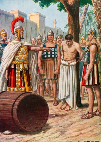 Marek Atilius Regulus wraca do Kartaginy autorstwa Tancredi Scarpelli