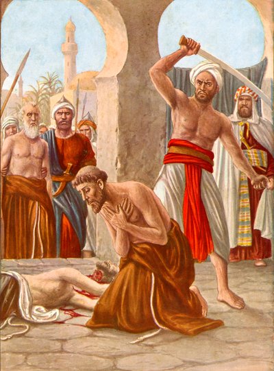 Męczeństwo brata Jacopo de Padova w Indiach autorstwa Tancredi Scarpelli