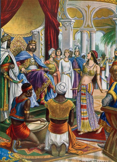 Roger II z Sycylii, który otaczał się orientalnym przepychem autorstwa Tancredi Scarpelli