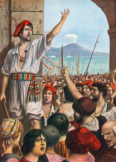 Tomasso Aniello, znany jako Masaniello, był wiodącym duchem buntu w Neapolu w 1647 r autorstwa Tancredi Scarpelli