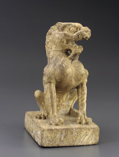 Lew strażnik autorstwa Tang Dynasty Chinese School
