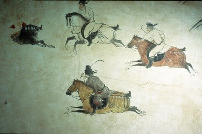 Grób księcia Zhanga, 2 rok Shenlong, dynastia Tang, 618-907 autorstwa Tang Dynasty Chinese School