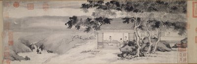 Picie w nocy, dynastia Ming, ok. 1520-23 autorstwa Yin Tang