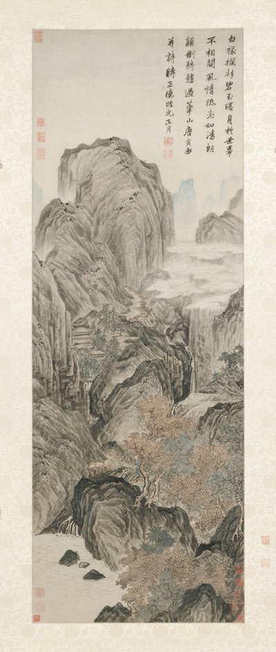 Góra Hua, 1506. autorstwa Yin Tang