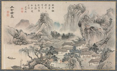 Widoki rzek Xiao i Xiang, 1788. autorstwa Tani Bunch