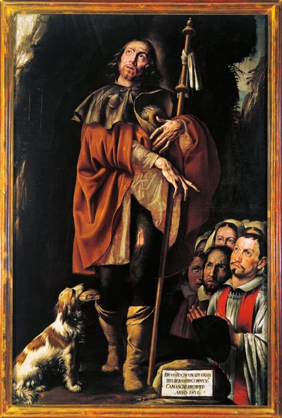 Włochy, Varallo, obraz św. Rocha autorstwa Tanzio da Varallo