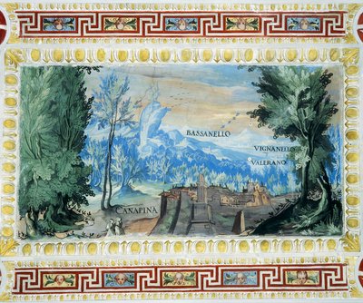 Widok na Canepina autorstwa Tarquinio Ligustri