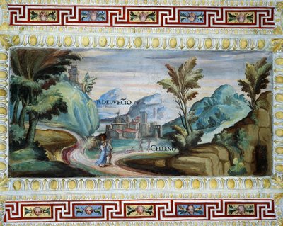 Widok Celleno autorstwa Tarquinio Ligustri