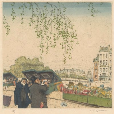 Księgarz na nabrzeżu w Paryżu autorstwa Tavík František Šimon (signed by artist)