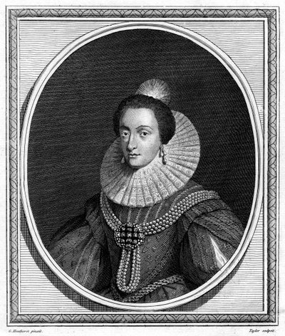 Elżbieta, elektorka palatyn i królowa Czech, 1787 r. autorstwa Taylor