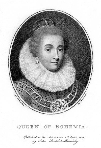 Elżbieta, elektorka palatyn i królowa Czech, 1787 r. autorstwa Taylor