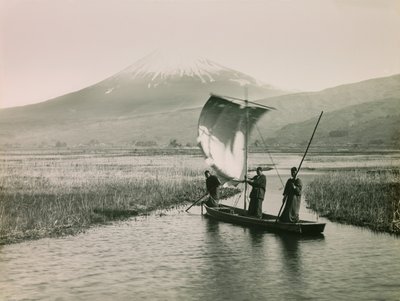 Góra Fuji widziana z Tokaido, około 1900-1915 r. (zdjęcie) autorstwa Teijiro Takagi