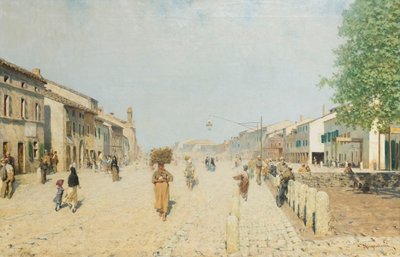 Przedmieście Porta Adriana w Rawennie autorstwa Telemaco Signorini