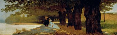 Miesiąc miodowy, ok. 1862-1863 (olej na płótnie) autorstwa Telemaco Signorini