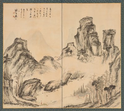 Krajobraz autorstwa Tessai Tomioka