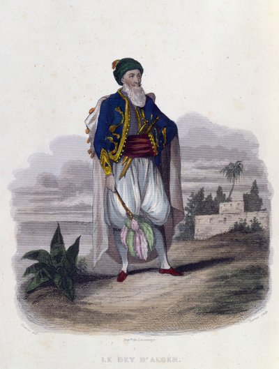 Husajn Pacha (1765-1838), ostatni książę Algieru (1818-30), 1846 r. autorstwa Th. Guerin