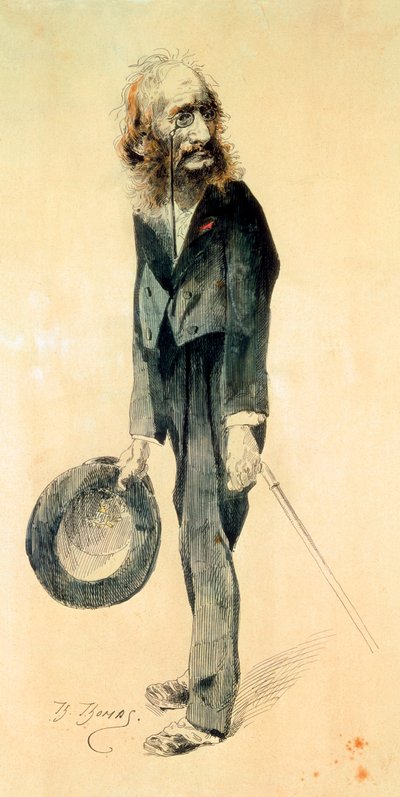 Portret Jacquesa Offenbacha autorstwa Th. Thomas