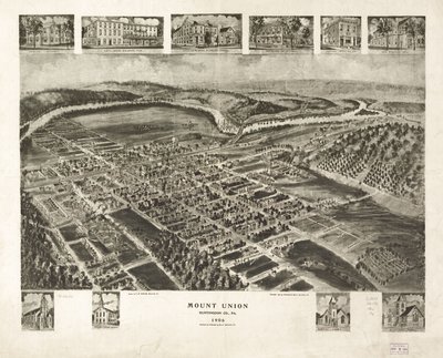 Mount Union, Huntingdon Co. autorstwa Thaddeus Mortimer Fowler