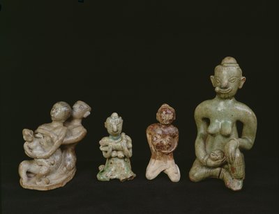 Figurki matki i dziecka (terakota) autorstwa Thai School