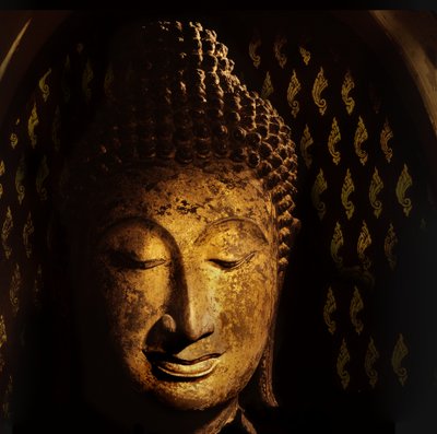 Głowa Buddy, okres Sukhothai autorstwa Thai School