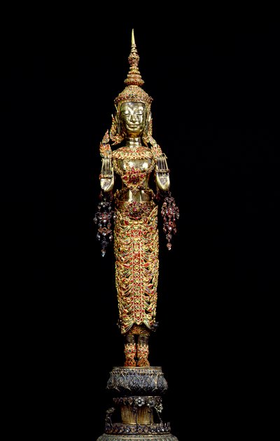 Stojący Budda, styl Rattanakosin, XVIII-XIX w. autorstwa Thai School
