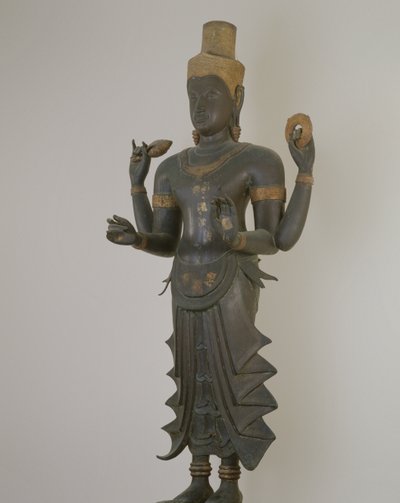 Posąg Wisznu (brąz) autorstwa Thai School