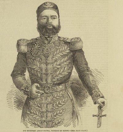 Jego Wysokość Abbas Pacha, wicekról Egiptu ILN-1852-0327-0001 autorstwa The Illustrated London News