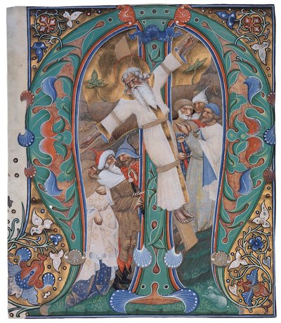 Ukrzyżowanie świętego Andrzeja autorstwa The Master of the Murano Gradual