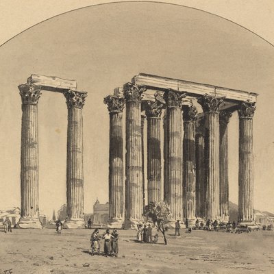 Świątynia Zeusa Olimpijskiego autorstwa Themistocles von Eckenbrecher