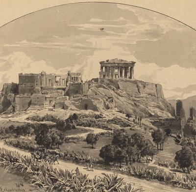 Akropol z Zachodu autorstwa Themistocles von Eckenbrecher