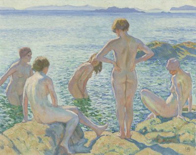 Kąpiące się kobiety autorstwa Théo van Rysselberghe