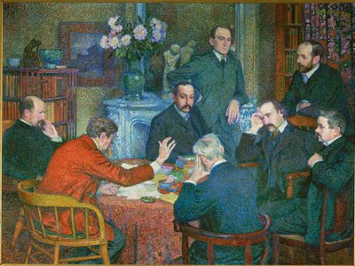 Czytanie (obraz na płótnie) autorstwa Theo van Rysselberghe
