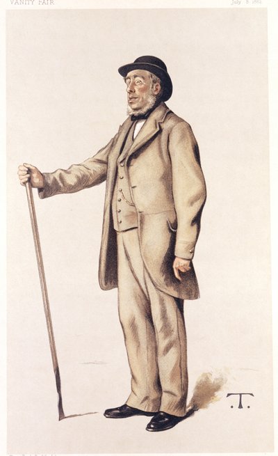 Sir John Lawes, angielski rolnik naukowy, 1882. autorstwa Theobald Chartan
