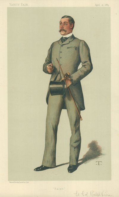 Podpułkownik Ralph Vivian, Ralph, 21 kwietnia 1883, komiks Vanity Fair autorstwa Theobald Chartran
