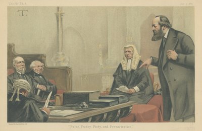 Lordowie Northbrook, Granville, Selbourne i Salisbury autorstwa Theobald Chartran