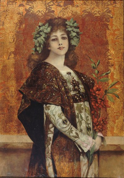Portret Sarah Bernhardt 1844-1923 jako Gismonda, ok. 1896. autorstwa Theobald Chartran