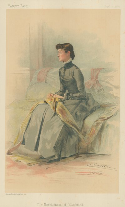 Markiza Waterford, 1 września 1883, komiks Vanity Fair autorstwa Theobald Chartran