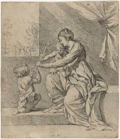 Maryja z Chrystusem i Janem Chrzcicielem autorstwa Theodoor Rombouts
