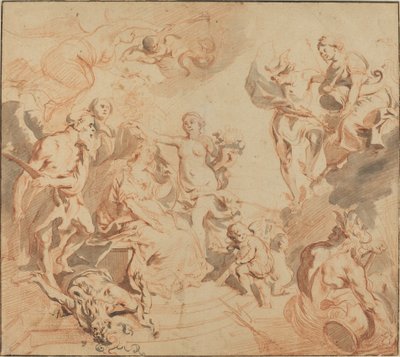 Antwerpia Błogosławiona Obfitością autorstwa Theodoor van Thulden