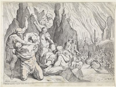 Grecy wyruszają po upadku Troi Prace Odyseusza (tytuł serii) autorstwa Theodoor van Thulden