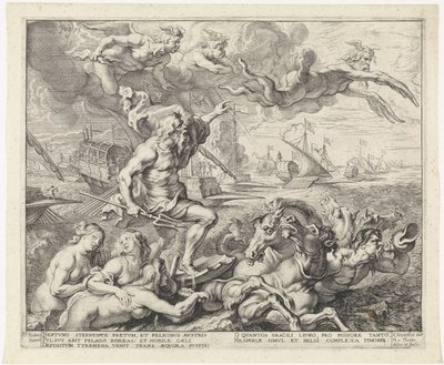 Podróż z Barcelony do Genui; wjazd Ferdynanda do Antwerpii w 1635 r. (nr 7) autorstwa Theodoor van Thulden