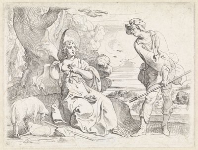 Pasterz i pasterka autorstwa Theodoor van Thulden