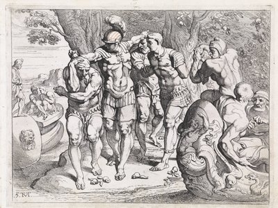Odyseusz w krainie zjadaczy lotosu Prace Odyseusza (tytuł serii) autorstwa Theodoor van Thulden