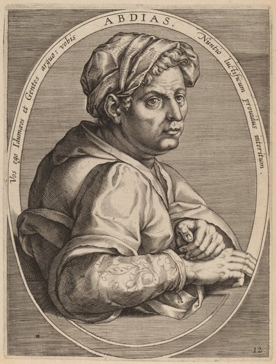 Abdiasz autorstwa Theodor Galle after Jan van der Straet
