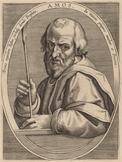 Amos autorstwa Theodor Galle after Jan van der Straet